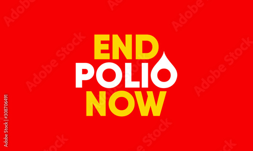 Awareness Campaign on the theme of End to Polio Virus, Vector Illustration.