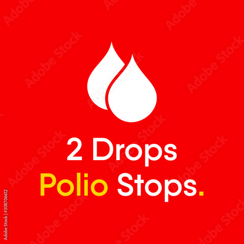 Awareness Campaign on the theme of End to Polio Virus, Vector Illustration.