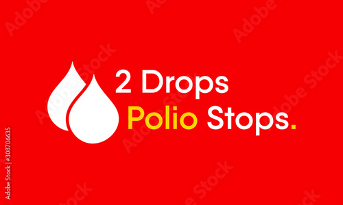 Awareness Campaign on the theme of End to Polio Virus, Vector Illustration.