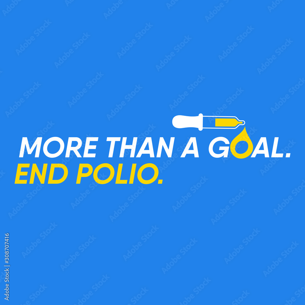 Awareness Campaign on the theme of End to Polio Virus, Vector Illustration. Awareness Campaign on the theme of End to Polio Virus, Vector Illustration.