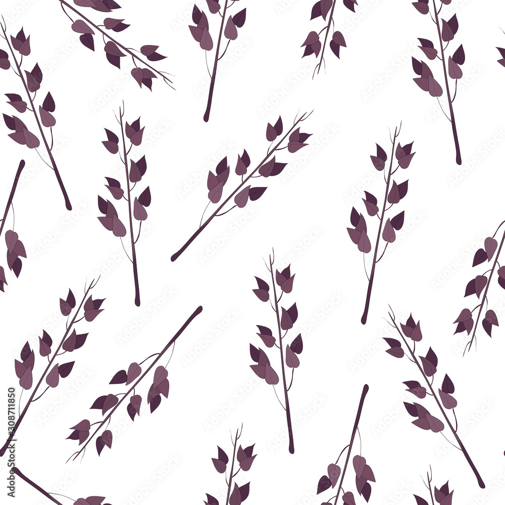 Violet twig pattern