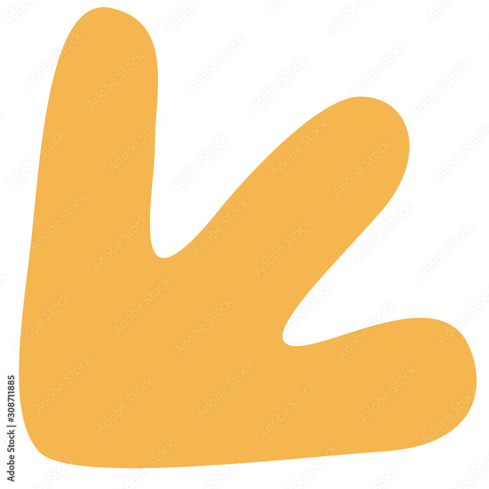 Abstract modern and stylish digital hand drawn shape on the white isolated background. Creative colorful bright clip art form. Abstract modern and stylish digital hand drawn shape on the white isolated background. Creative colorful bright clip art form.