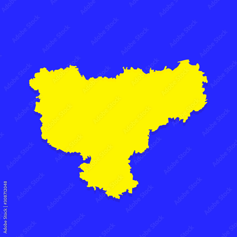 map of Kiev region country Ukraine