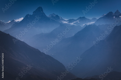 Ama Dablam and Himalayas