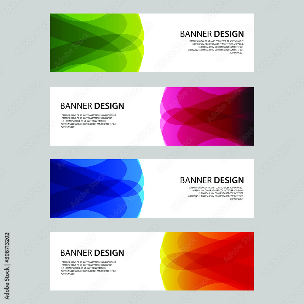 Vector Abstract design banner web template Vector Abstract design banner web template