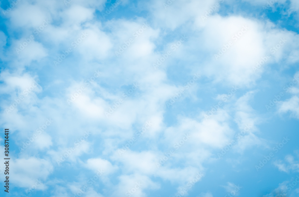 Blue sky and white clouds