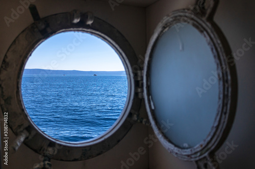 sea view from boat window © Martin Moutayrek ©