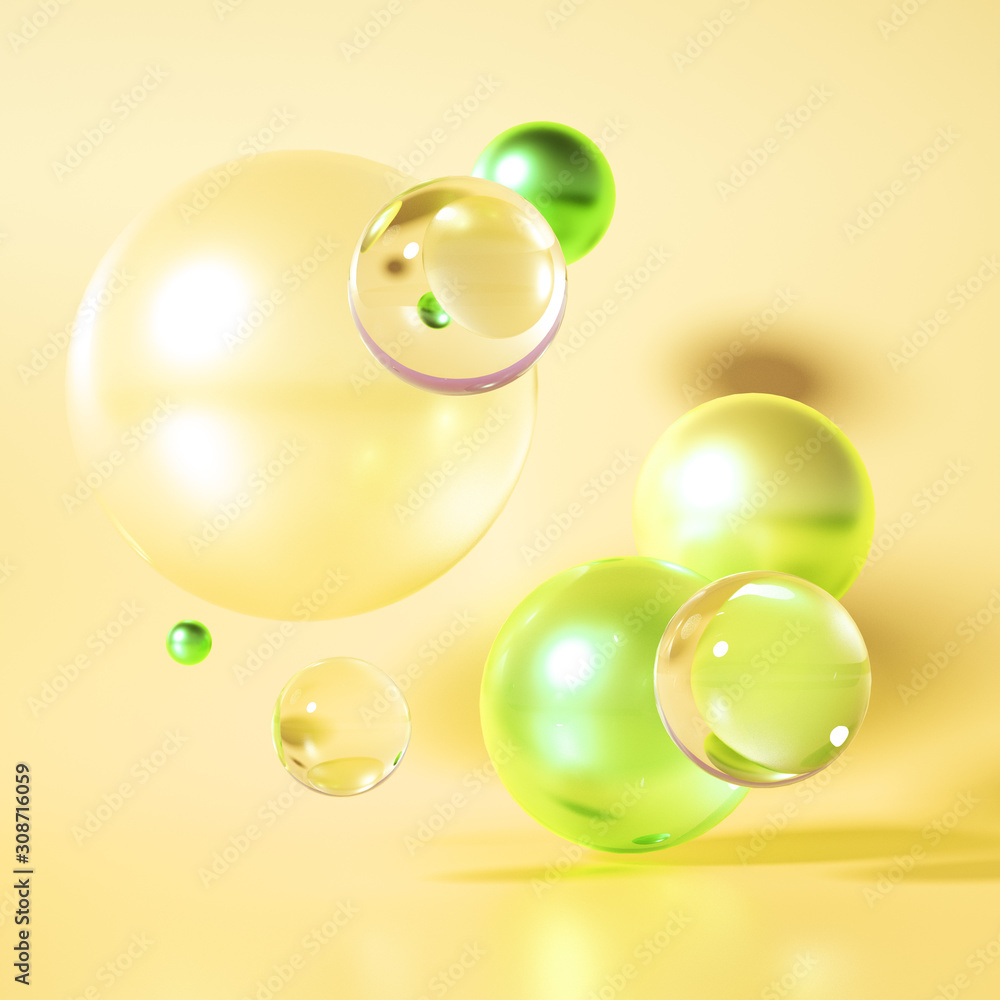 Obraz premium Beautiful background with geometric shape. 3d illustration, 3d rendering.