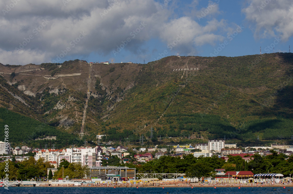 Fototapeta premium village in mountains