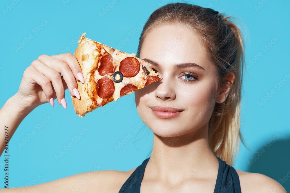 woman with cake