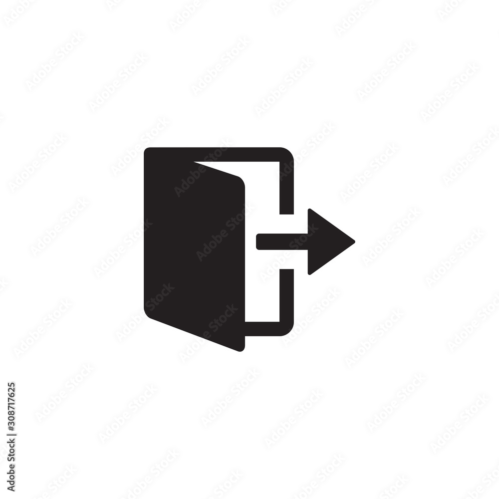 Logout icon symbol vector illustration Logout icon symbol vector illustration