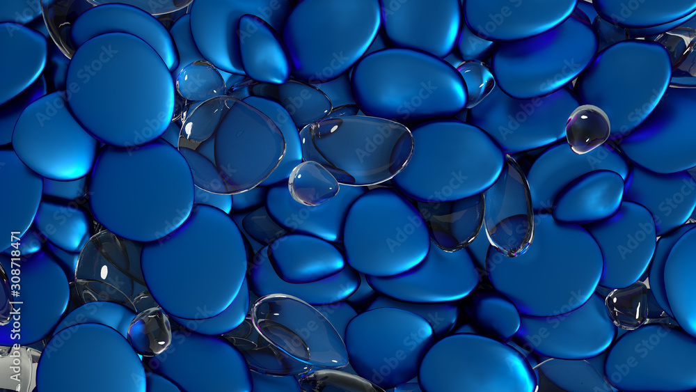 Beautiful background with beads, particles and simulation. 3d illustration, 3d rendering. Beautiful background with beads, particles and simulation. 3d illustration, 3d rendering.
