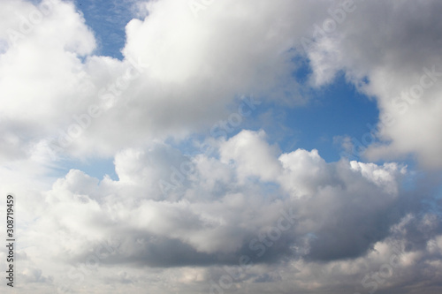 Blue sky with clouds