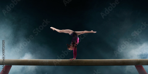 Female gymnast. photo