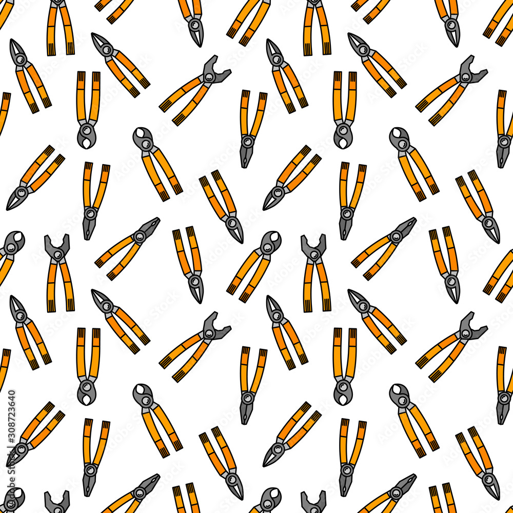Instruments seamless pattern. tools illustration for design and web. Instruments seamless pattern. tools illustration for design and web.