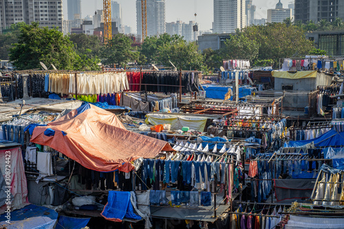 Dhobi Ghat in Mumbai photo