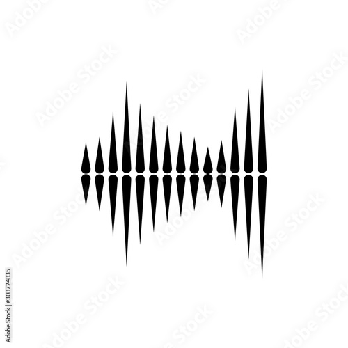 Sound waves vector illustration