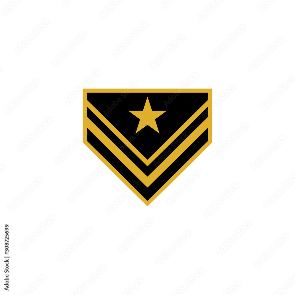 Military Wave Logo Template vector symbol