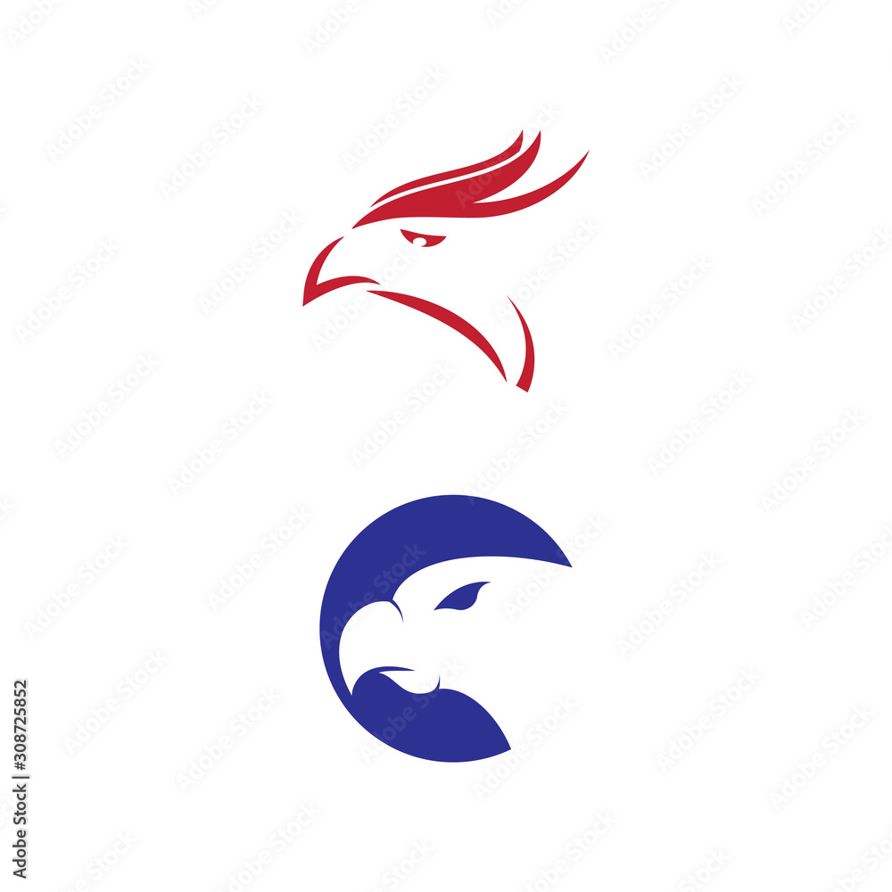 Falcon eagle birdWave Logo Template vector symbol Falcon eagle birdWave Logo Template vector symbol