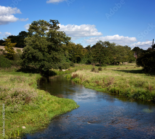 Watermeadows by the River Darenth at Eynsford, Kent, UK