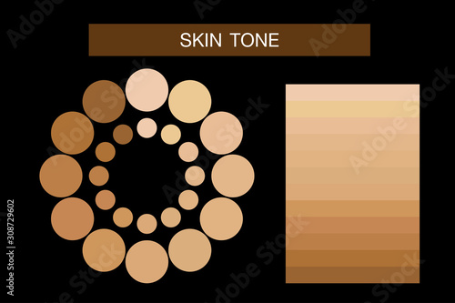 skin tone, vector icon