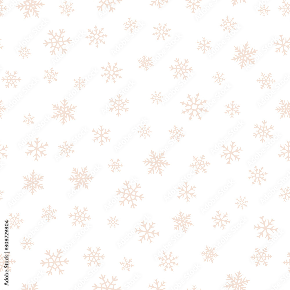 custom made wallpaper toronto digitalSubtle snow seamless pattern. Elegant Christmas background with small snowflakes on white backdrop. Elegant pastel vector texture. Winter holiday theme. Minimalist repeat design for decor, print, web