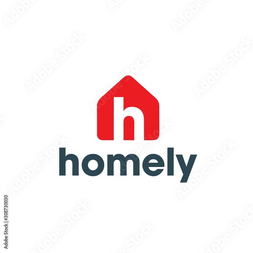 Housely letter h logo icon design