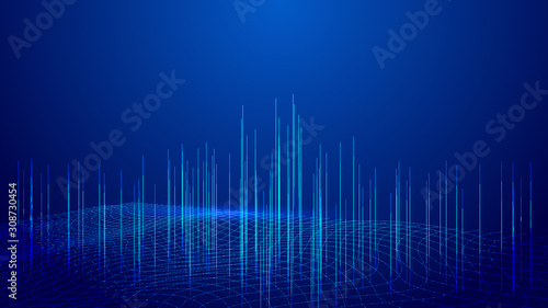 3d big data abstract background