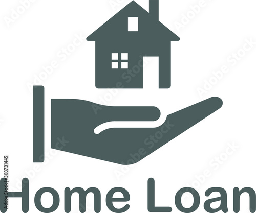 illustration vector icon of home loan