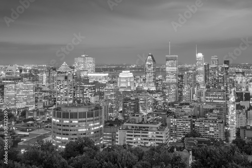 Montreal from top view at sunset in Canada © f11photo