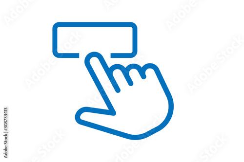 Accessible, easy, effortless, gesture, press, to, use icon