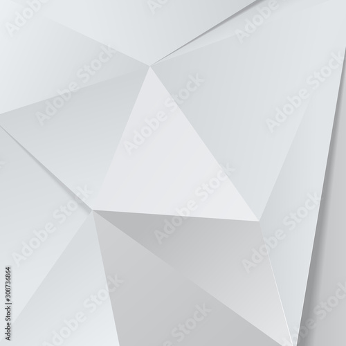 Vector White modern polygon background, illustration
