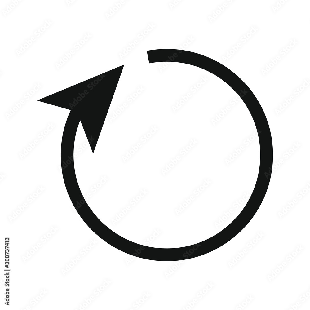 arrows rotation circle icon template color editable. arrows rotation circle symbol vector sign isolated on white background. Simple logo vector illustration for graphic and web design. arrows rotation circle icon template color editable. arrows rotation circle symbol vector sign isolated on white background. Simple logo vector illustration for graphic and web design.