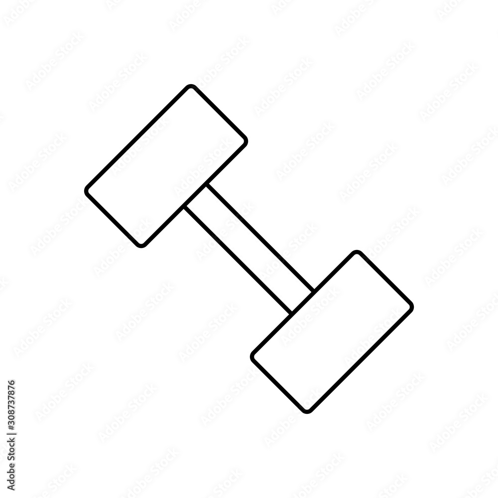 barbell icon design vector. Modern style barbell icon design vector. Modern style