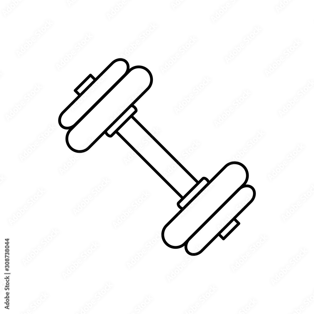 barbell icon design vector. Modern style barbell icon design vector. Modern style