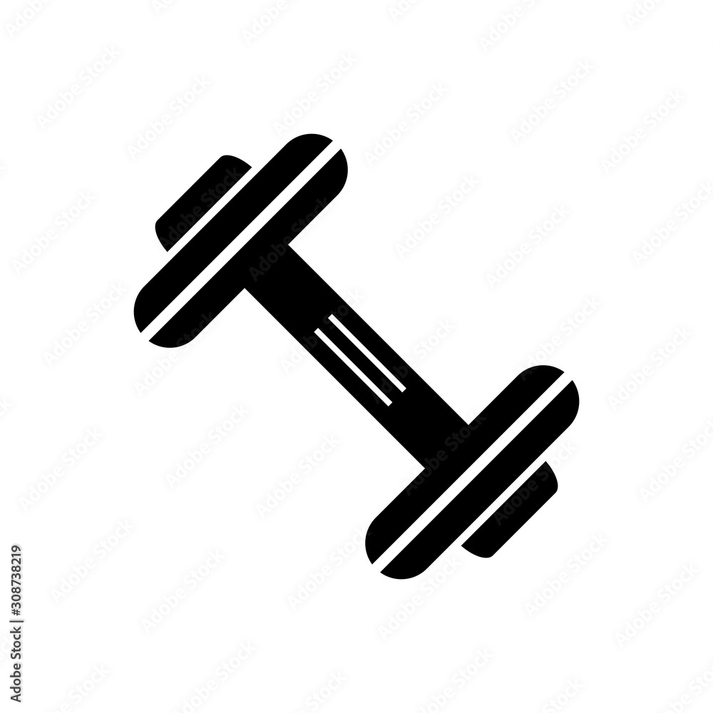 barbell icon design vector. Modern style barbell icon design vector. Modern style