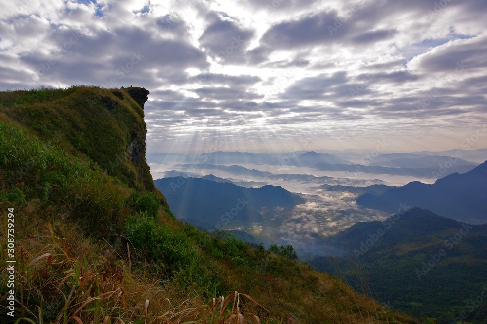 Obraz premium Phu chi fa in Chiangrai, Thailand