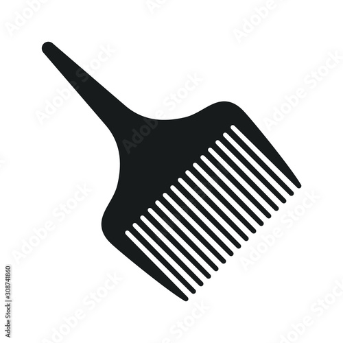comb icon template color editable. comb symbol vector sign isolated on white background. Simple logo vector illustration for graphic and web design.