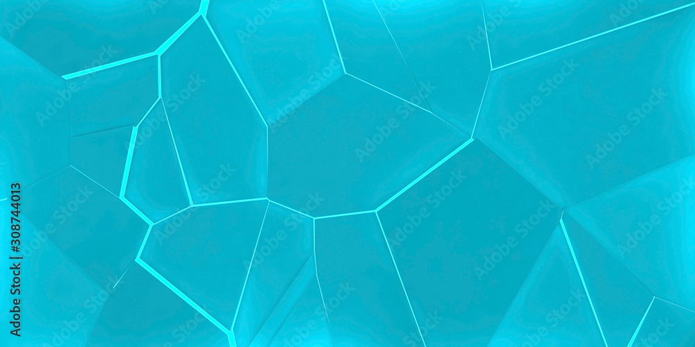 Abstract blue cg background texture, polygonal wall