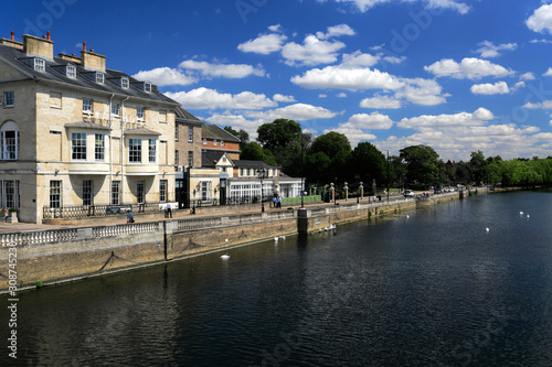 The Swan Hotel, river Great Ouse embankment, Bedford town; Bedfordshire County, England, UK