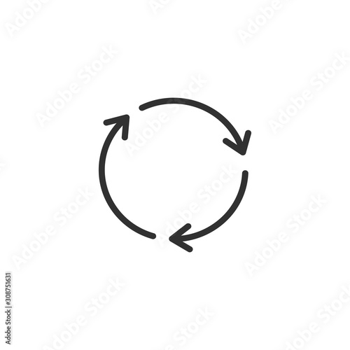 Three linear Rotation arrow...