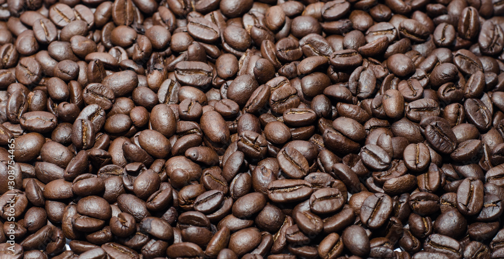 Coffee Beans isolated on background area for copy space. Coffee Beans isolated on background area for copy space.