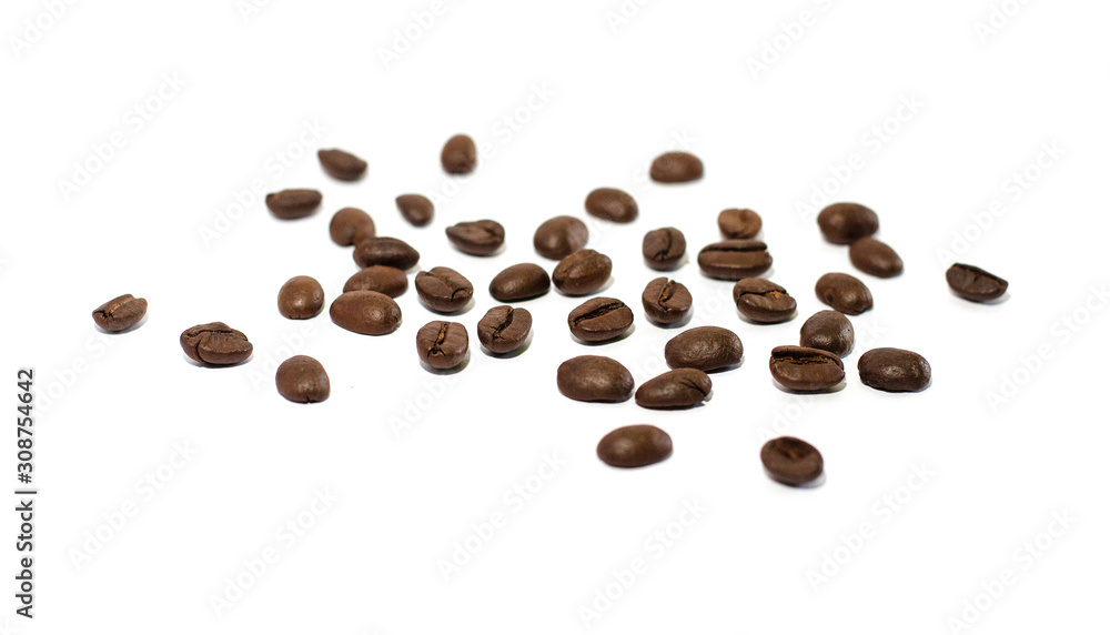 Coffee Beans isolated on background area for copy space. Coffee Beans isolated on background area for copy space.