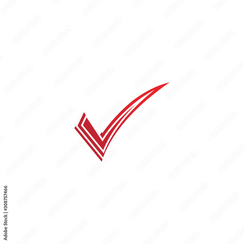 letter V check mark logo icon design template elements-vector letter V check mark logo icon design template elements-vector