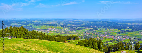 Beautiful mountain panorama from the Allgäu Alps, on the "Hörnle", Bavaria, Germany