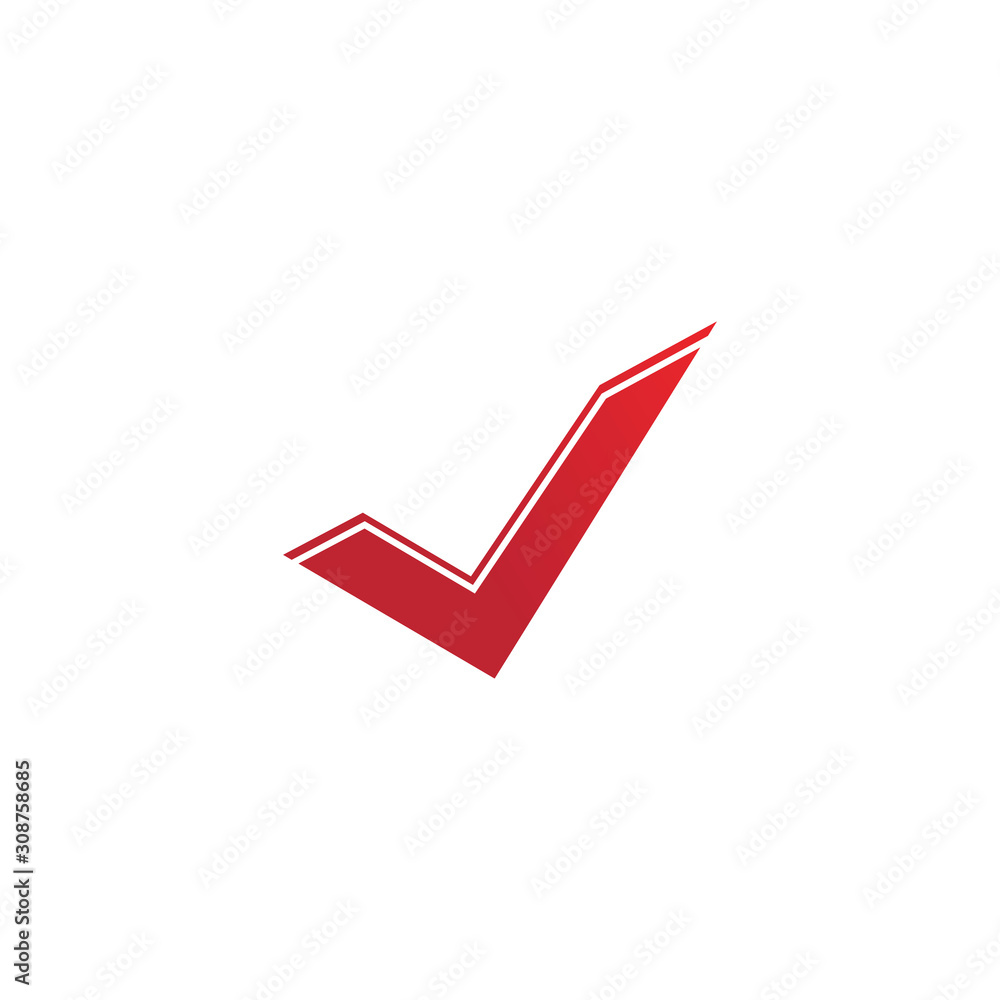 letter V check mark logo icon design template elements-vector letter V check mark logo icon design template elements-vector