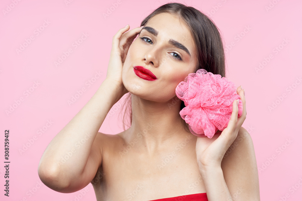 beautiful woman bare shoulders clean skin beautiful woman bare shoulders clean skin