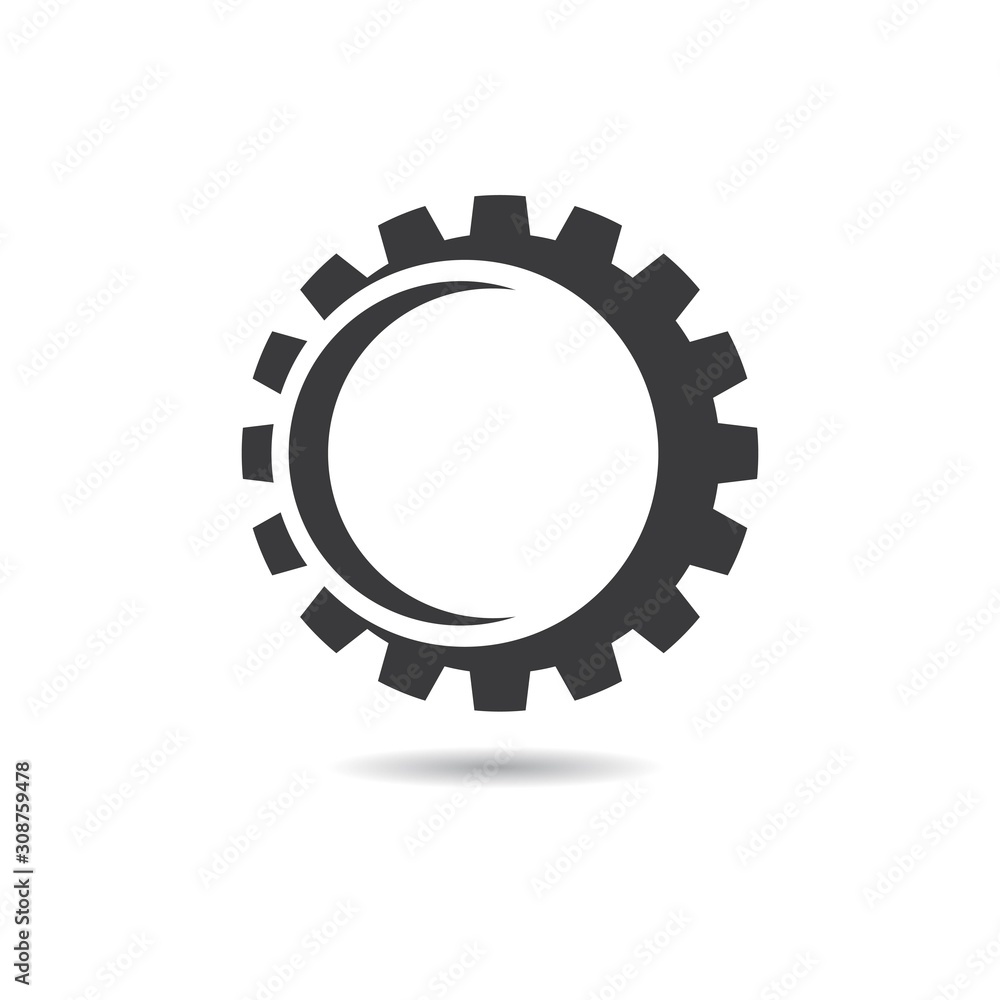 Gear logo vector icon Gear logo vector icon