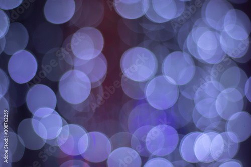 Bokeh blur of lights for decorating Christmas trees at Christmas and New Year's every year. As a light background