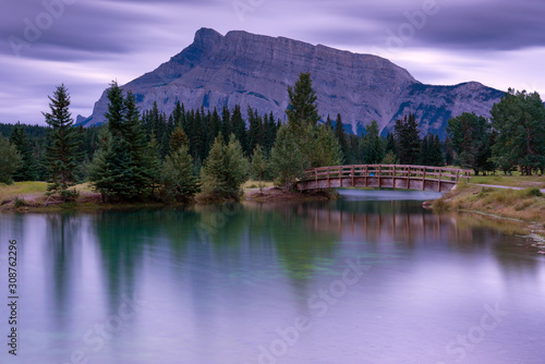 Cascade Ponds with Mount Rundle  Banff National Park  Alberta  Canada